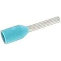Elpress - Isoleret Terminalrr, 0,25 Mm / 6,0 Mm, Lysbl (farvekode Weidmller) - 100 Stk