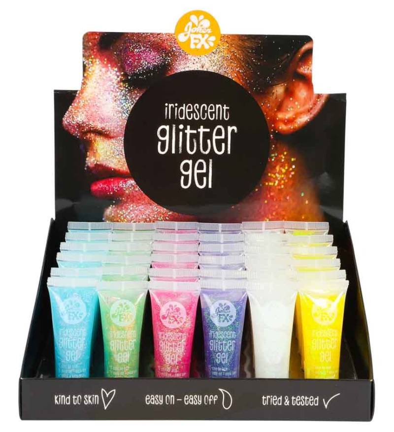 Glitter Gel Sminke / Makeup-Gul - Festkassen
