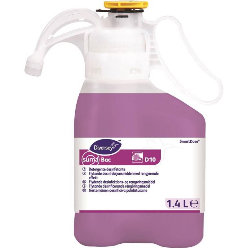 Suma Bac D10, Overfladedesinfektion Og Rengøring, Smartdose 1.4 L - Diversey