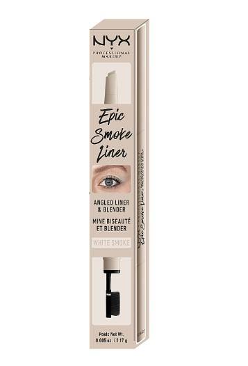 Nyx Epic Smoke Liner Angled Liner & Blender Esl01 White Smoke