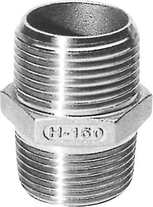Brystnippel 3/4 Aisi 316 - Solar Plus