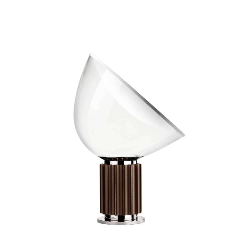 Taccia Glasskærm Bordlampe Led Bronze - Flos