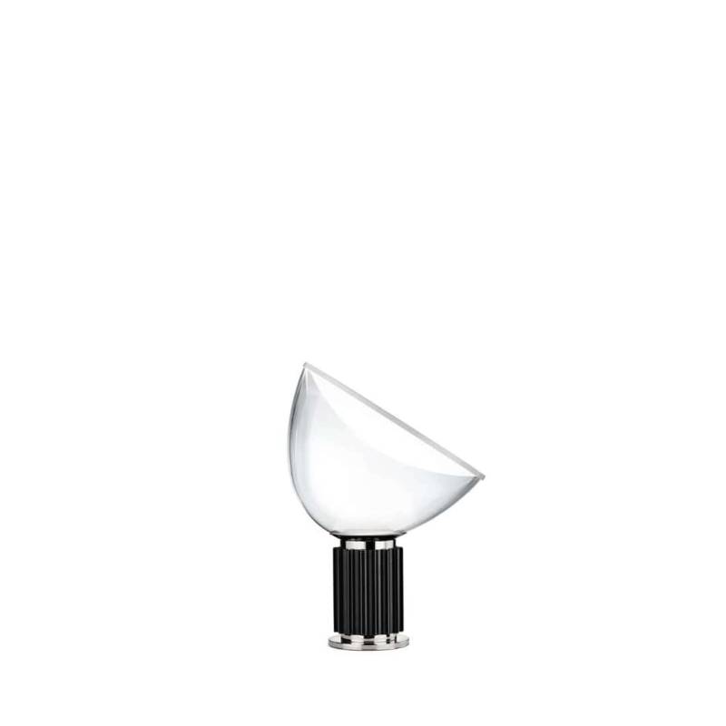 Taccia Small Glasskærm Bordlampe Led Sort - Flos