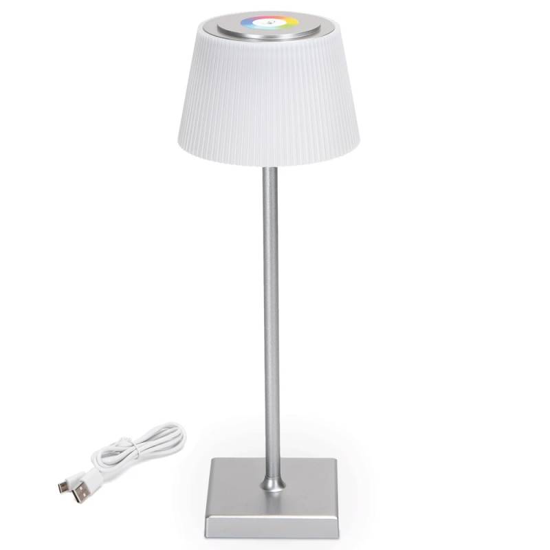 Led Bordelampe - 4w Rgb+cct (3000-5000k) (touch-Dæmpning) Ip54/Sølv - Kulør : Rgb + Cct (varm Til Kold Hvid) - Aigostar