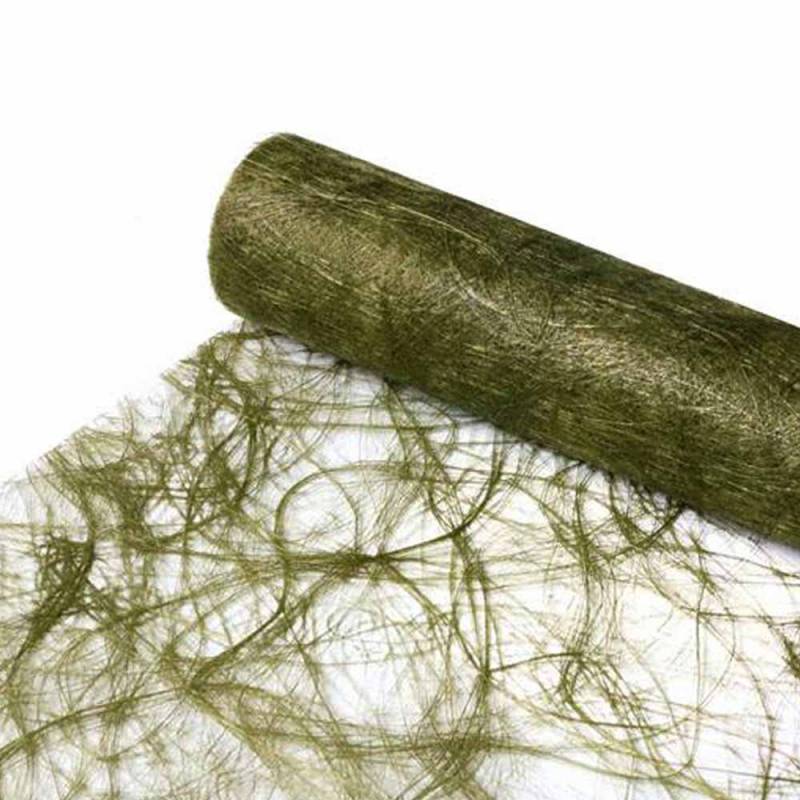 Sizoweb Bordløber I Olivengrøn - 25 Meter - Festkassen