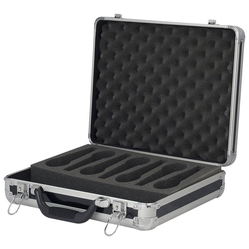 Flightcase Kuffert Til 7 Mikrofoner Og Tilbehør - Showgear