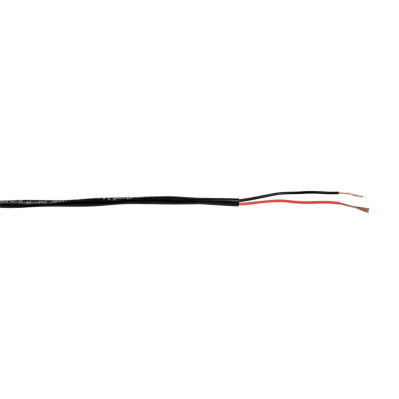 Dap Spc-215 Højttalerkabel Nen 8012 (brandhæmmende)- 2x 1.5 Mm² - 300 M På Rulle - Sort Kappe