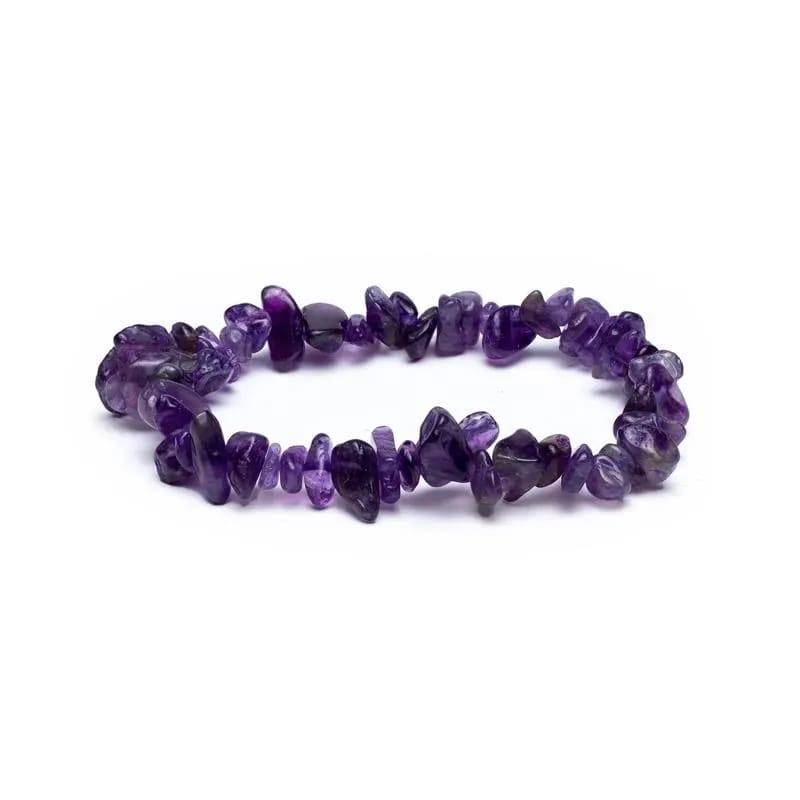 Ametyst Krystalchips Armbånd - Intuition, Ro & Indre Balance - Armbånd - Yogo & Yogini - Studiobuus