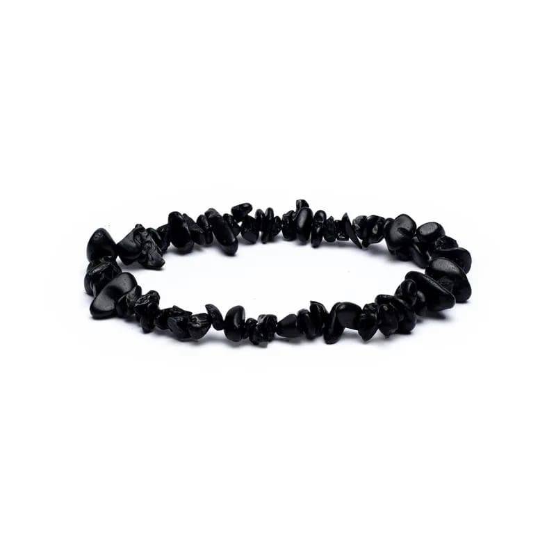 Black Onyx Krystalchips Armbånd - Selvtillid, Koncentration & Styrke - Armbånd - Yogo & Yogini - Studiobuus