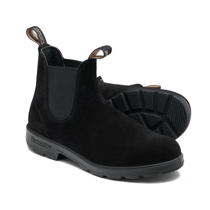 Blundstone 2405, Black Suede-42 / Uk 8 - Læderstøvler Uden Snørebånd