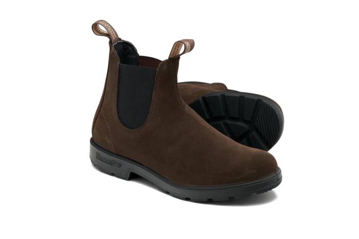 Blundstone 2410, Brown Suede-43 / Uk 9 - Læderstøvler Uden Snørebånd
