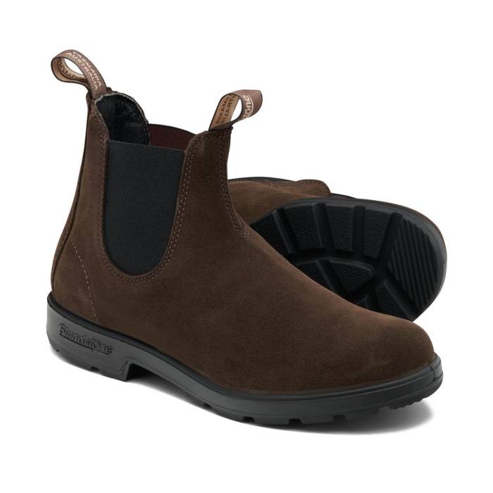 Blundstone 2410, Brown Suede-43,5 / Uk 9,5 - Læderstøvler Uden Snørebånd